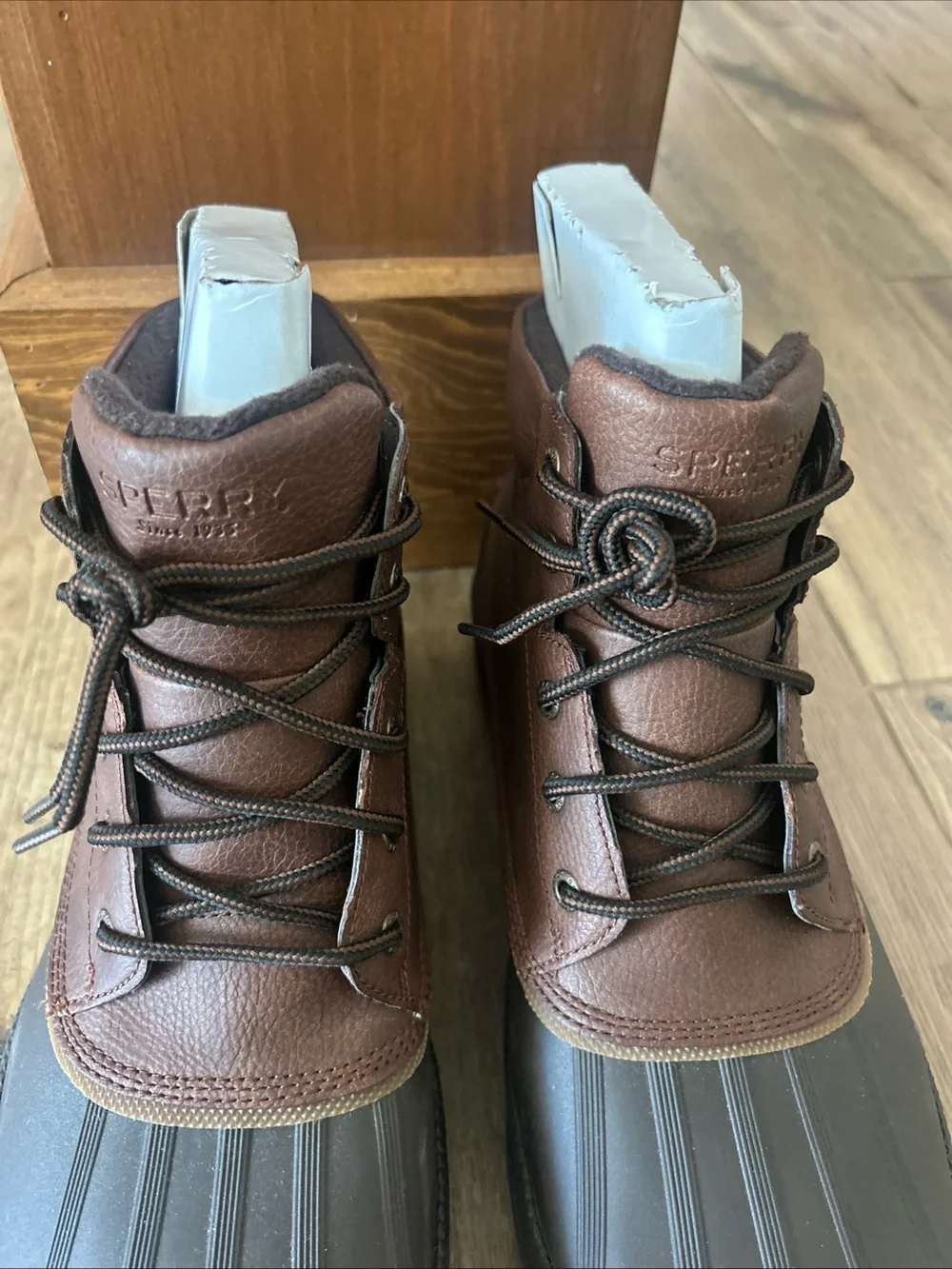 Sperry Cold Bay Chukka Brown Coffee Mens Sz 13 Waterproof Lace Up Boots NWOB